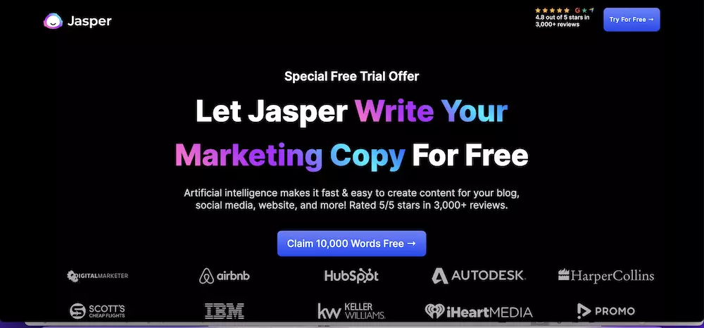 Jasper AI - Best AI Writing Tool