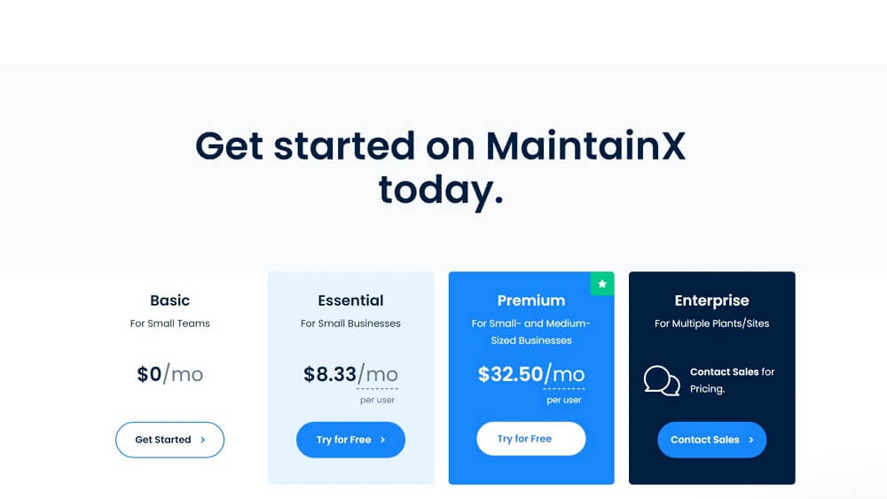 MaintainX pricing