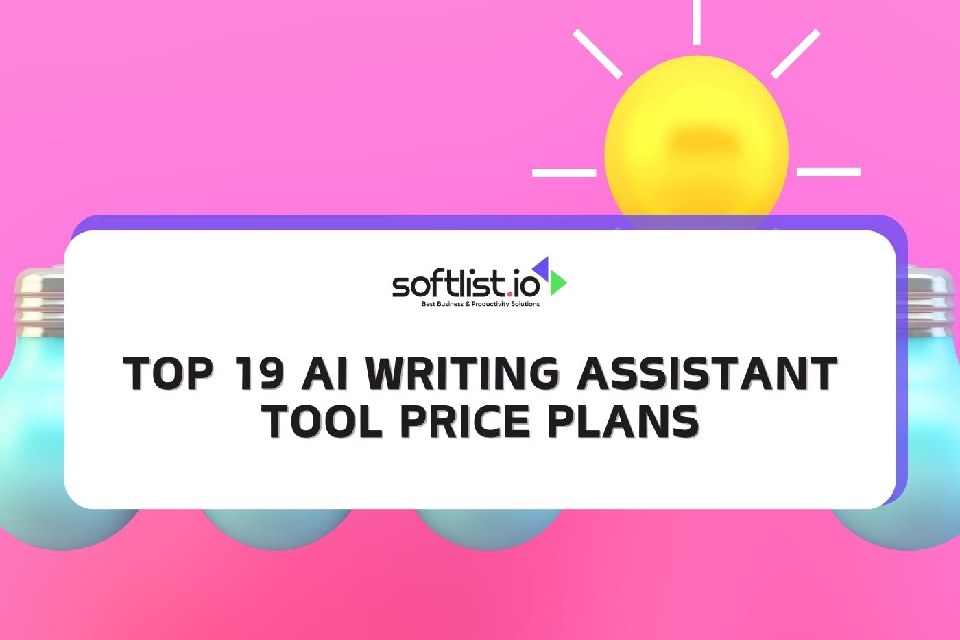 Top 19 AI Writing Assistant Tool Price Plans