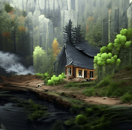 Cottage in a Forest