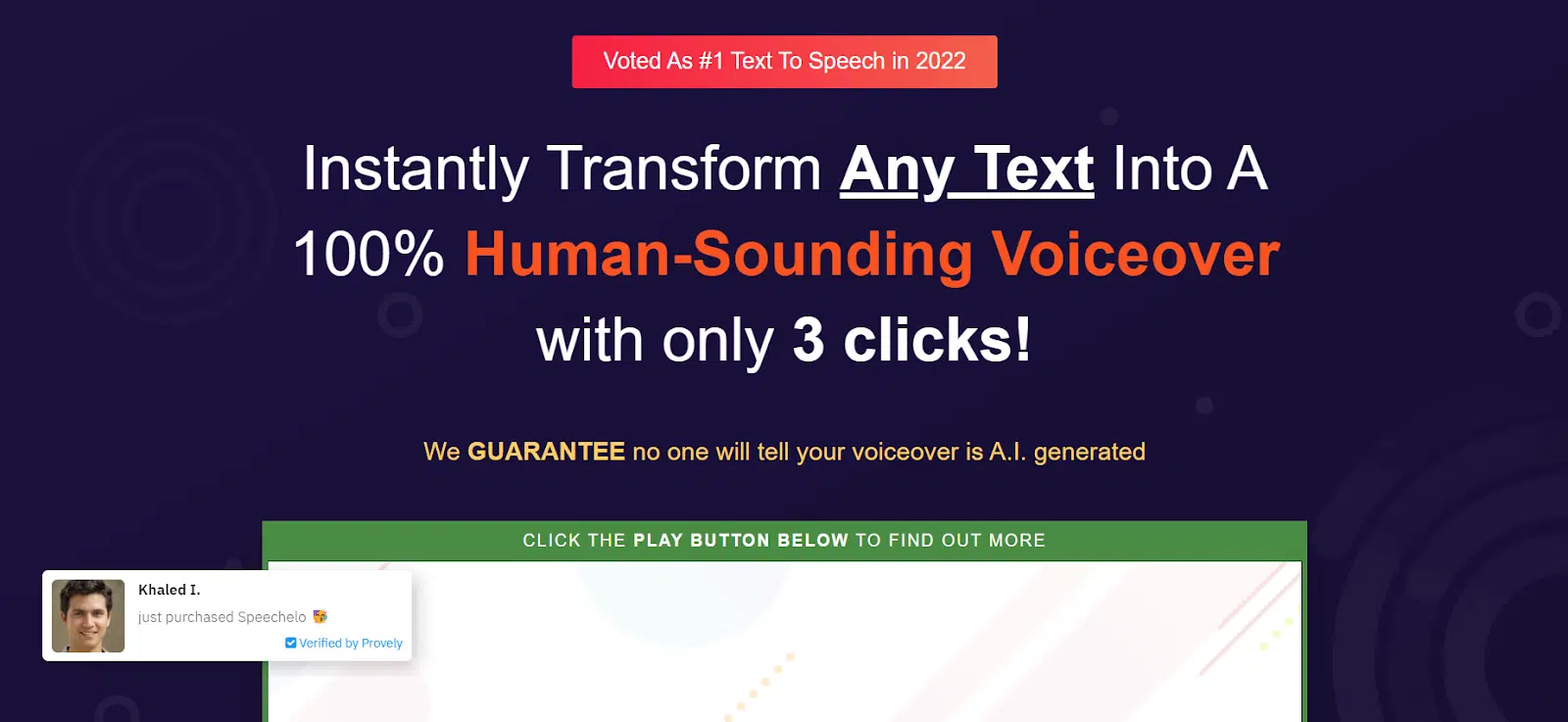Speechelo AI voice generator