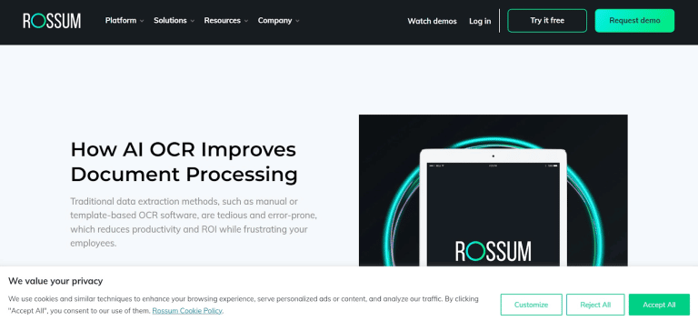 Rossum OCR Software: Review