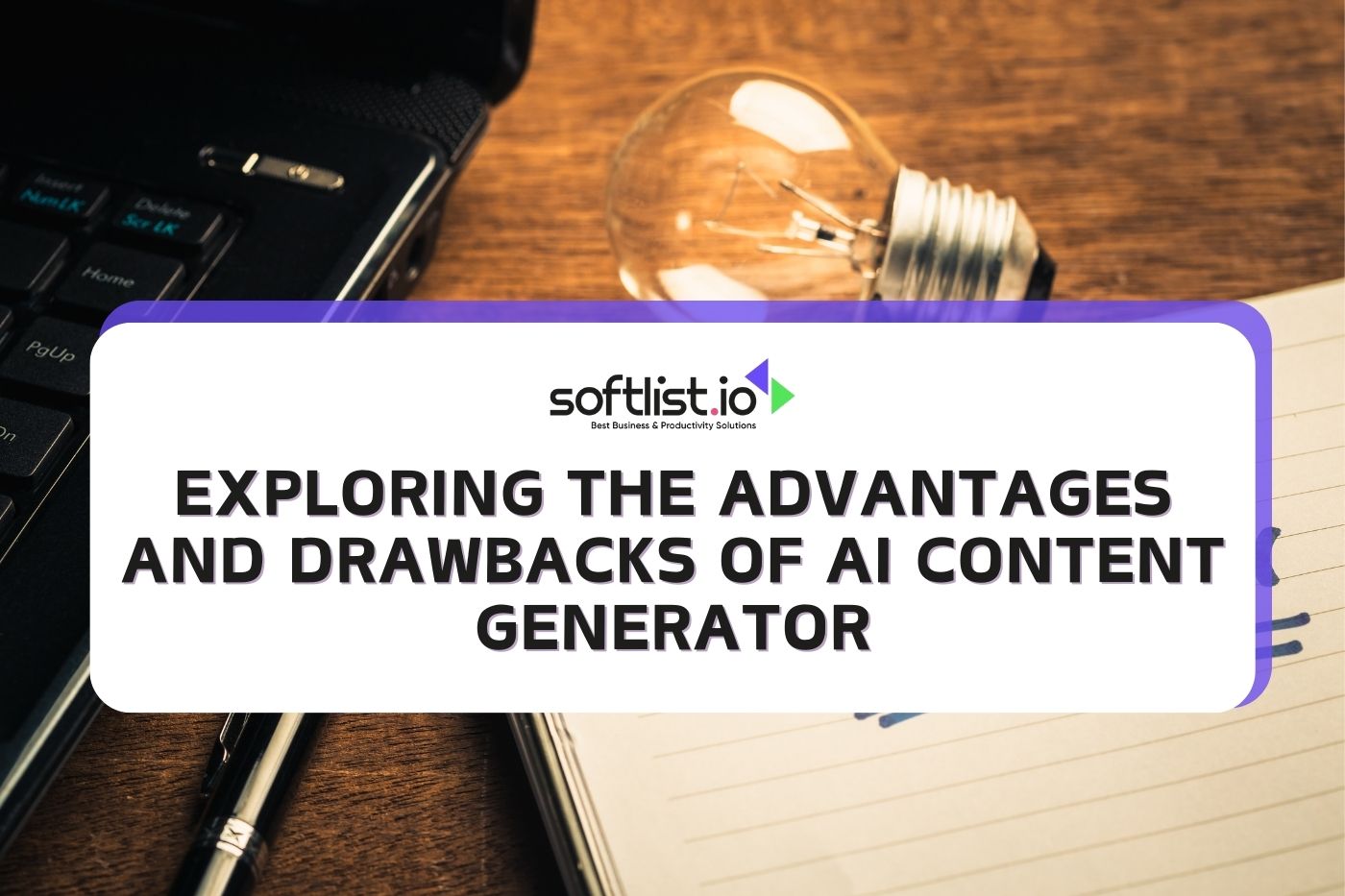 Exploring the Advantages and Drawbacks of AI Content Generator