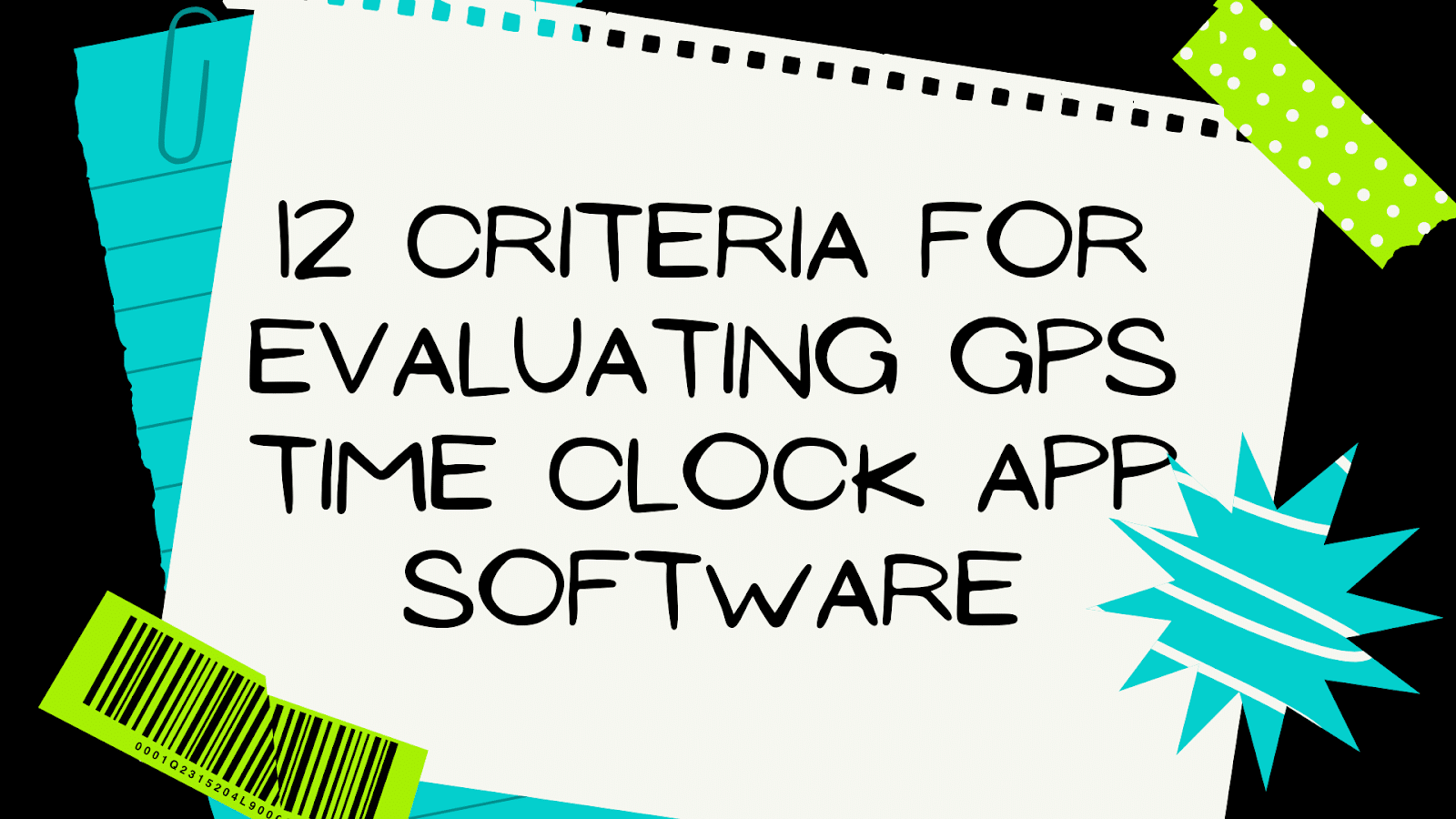 GPS Clock App criteria