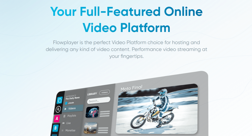 Transform Video Content Experience With Flowplayer Website Video Player Softlist.io